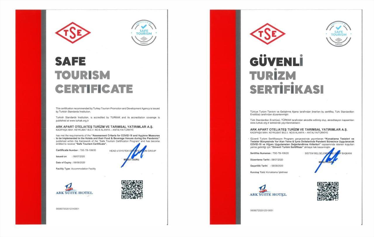 Ark Apart And Suite Hotel Alanya Exterior foto